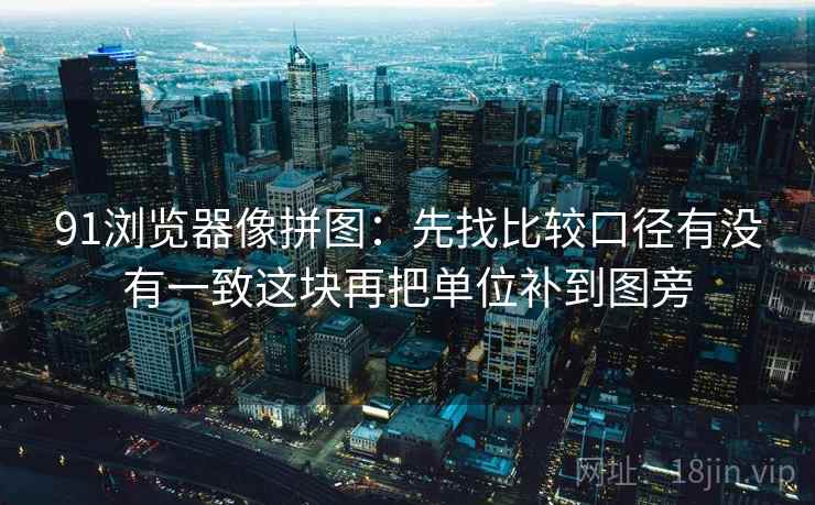 91浏览器像拼图：先找比较口径有没有一致这块再把单位补到图旁  第2张